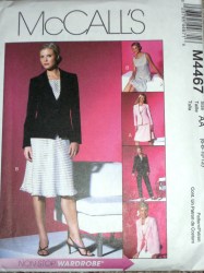 4467 EZ LINED JACKET,SS TOP,SKIRT,PANTS,SASH PATTERN 8-14